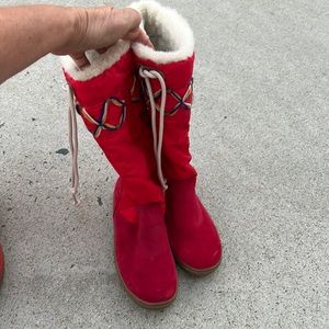 Nordic Boot Nylon W Barbados Cherry Tretorn UK 4.5 NWOT